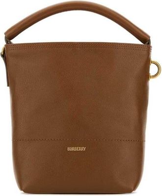 Burberry B Clip Bucket Bag Brown