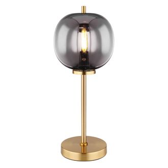 Globo Lighting L&aacute;mpara De Mesa - Blacky I - Lat&oacute;n Negro - Vidrio Metal