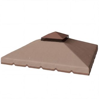 OUTSUNNY Techo de repuesto 300x300 cm caqui