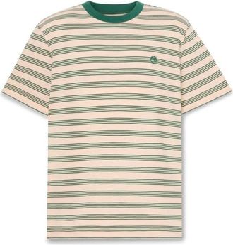 Timberland 4 Rows Striped S/S Tee T-Shirt f&uuml;r Herren | beige