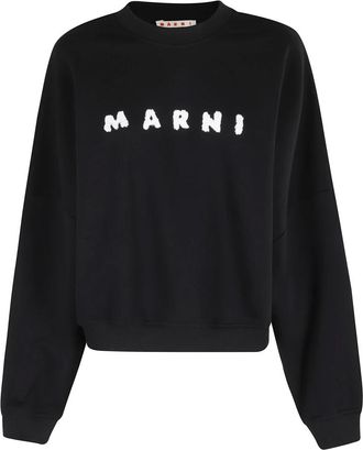 Marni Casual Long Sleeve Sweatshirt with Front Logo