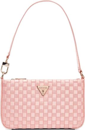 Guess Co Borsa a spalla con placca logo - Rosa