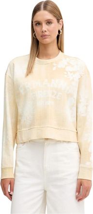 Ermanno Scervino Firenze Sweatshirt - Dames - Sweatshirts - Beige - M - Katoen - Hoodies & sweatvesten