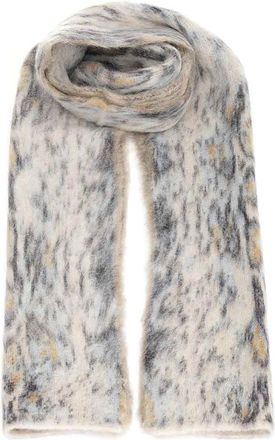 Forte_Forte Scarf With Plumes De Python Jacquard Motif