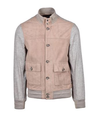 The Jack Leathers Beige Tribeca Unlined Suede Leather Jacket