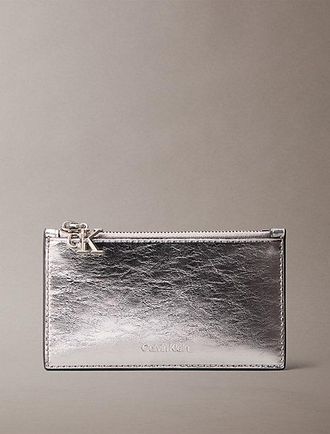 Calvin Klein Zilverkleurige Pashouder Met