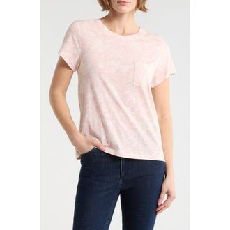 Sanctuary One Pocket T-Shirt in Pink Meadows at Nordstrom Rack, Size X-Large