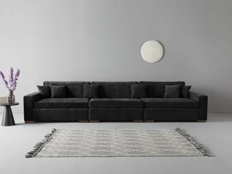 HOME AFFAIRE 3-Sitzer »Skara XXL« Lounge-Sofa XXL mit Federkern-Polsterung, in vielen Bezugsvarianten