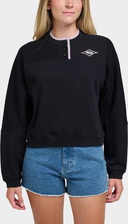 Quiksilver Henley Sweatshirt In Black