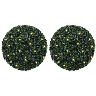 vidaXL Bolas De Boj Artificial Con Luces Led 2 Unidades 52 Cm Vidaxl