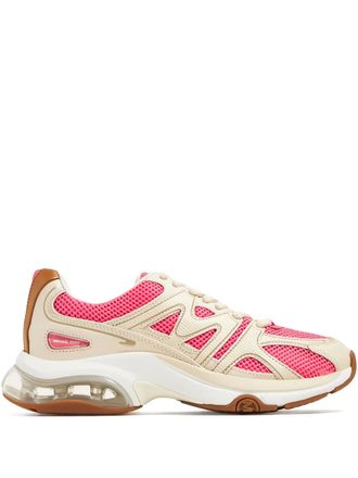 Michael Kors contrast-panelled sneakers - women - Rubber/Leather/Polyester - 5.5 - Pink