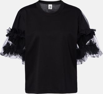 Comme Des Gar&ccedil;ons Camiseta de algod&oacute;n con tul