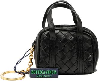 Bottega Veneta Pre-owned Accessories, female, Black, Size: ONE SIZE Pre-owned Leather Mini Bag Charm