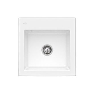 Villeroy & Boch Villeroy&boch - Villeroy Et Boch Subway 50 S Fregadero 52,5 X 51 Cm Sin Escurridor White Ceramicplus Con Desag&uuml;e Autom&aacute;tico