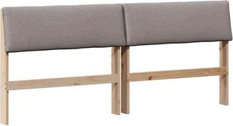 vidaXL Cabecero Tapizado Taup&eacute; 200 Cm Madera De Pino Macizo Vidaxl