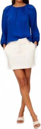 Fifteen Twenty Maribel Modern Mini Skirt In Ecru