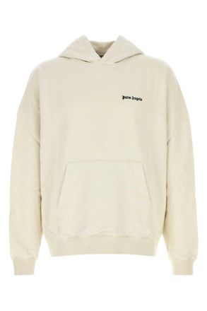Palm Angels Ivory cotton oversize sweatshirt