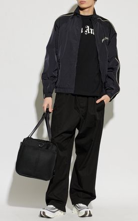 Palm Angels T-shirt With Printed Logo, Mens, Black