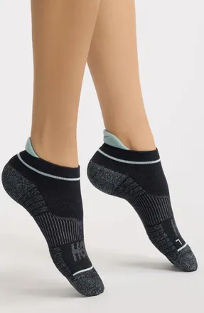 Hoka One One No-Show Run Socks in Black at Nordstrom, Size Medium