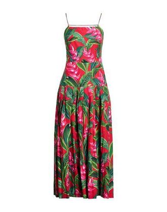 Farm Rio DREAM GARDEN RED STRAPPY MAXI DRESS