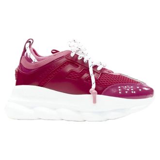 Versace Chain Reaction fuschia pink white chunky sneaker EU38 US8