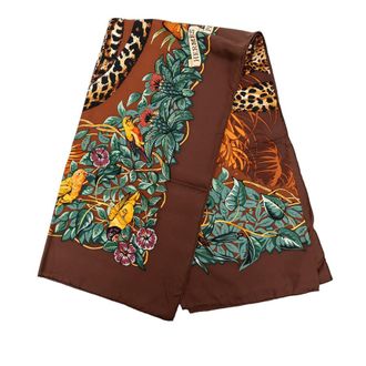 Herm&egrave;s Pre-owned Hermes Jungle Love Silk Scarf 90 Ladies GBBH25WYD1Z28VME