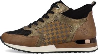 Remonte Bruine Combinatie Sneaker - Dames - Sneakers - Bruin - 41 EU - Schoenen