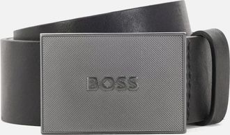 HUGO BOSS Mens Hugo Boss Mens Black Icon-V Belt. - Size: 90-34INCH