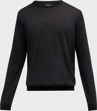 Giorgio Armani Men & apos;s Slim Wool Crewneck Sweater