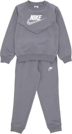 Nike Poly Crewneck Trainingspak - Heren - Trainingspakken - Grijs - S - Polyester - Fitness