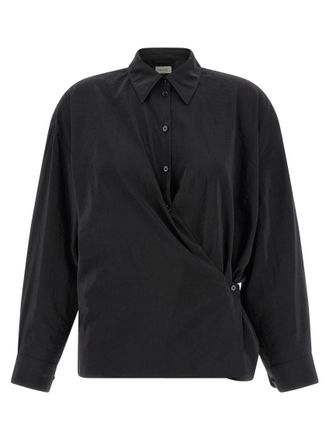 Christophe Lemaire Black Relaxed Solid Shirt