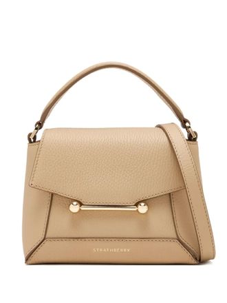 Strathberry mini Mosaic bar-top handle tote bag - Neutrals