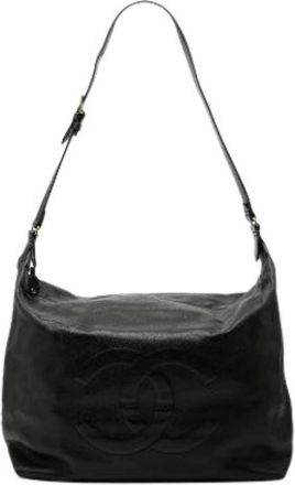 Chanel Pre-owned Vintage Shoulder Bag - Dames - Vintage Schoudertas - Zwart - ONE Size - Leer - Vintage