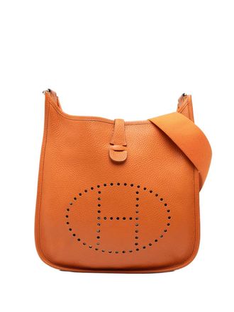Herm&egrave;s 2005 Clemence Evelyne III PM crossbody bag - Arancione