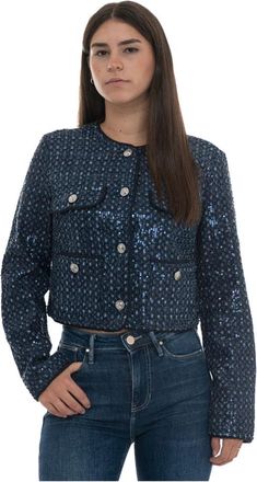 Guess Mujer, Chaquetas, Azul, Talla: L