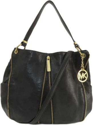 Michael Kors Pre-owned Handbags, female, Black, Size: ONE SIZE Pre-owned Leather handbags