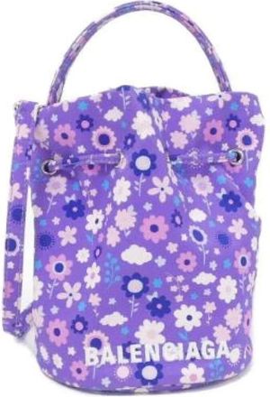 Balenciaga Pre-owned Bucket Bags, female, Purple, Size: ONE SIZE Pre-owned Bucket Bag