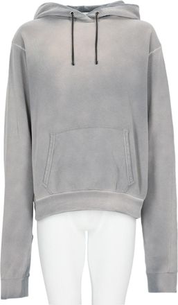 Maison Margiela Relaxed-Fit Grey Sweatshirt With Adjustable Drawstrings