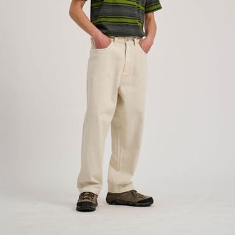 Santa Cruz Webhose SANTA CRUZ BIG PANTS, Herren, Gr. 28, N-Gr, blond wood, Jeans, Obermaterial: 100% Baumwolle, unifarben mit Farbeinsatz, Hosen Webhose