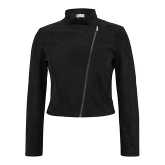 Vera Mont Jassen, Dames, Zwart, 2Xl, Leer, Ritssluiting Biker Jack Trendy Stijl