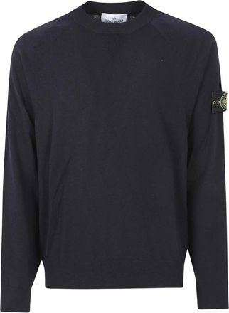 Stone Island Truien & Vesten, Heren, Blauw, S, Trui met ronde hals