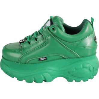 Buffalo Classic Low Leather Sneaker in Green at Nordstrom, Size 37