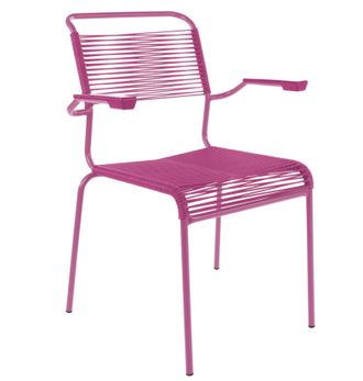 Schubiger M&ouml;bel Spaghetti-Stuhl S&auml;ntis mit Armlehnen