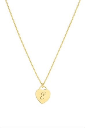 Set & Stones Alice Initial Heart Pendant Necklace in Gold/d at Nordstrom