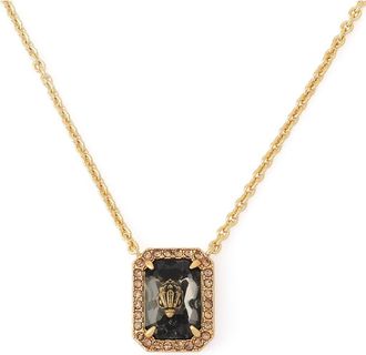 Kurt Geiger Short Pendant Necklace in Black Diamond at Nordstrom