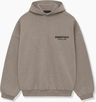 Fear of God Womens Fear of God Essentials Fleece Hoodie Heather Grey - Size: 18/16