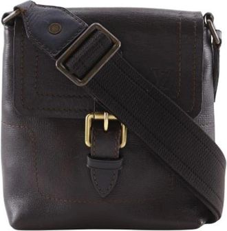 Louis Vuitton Pre-owned Yuma Utah Line Leren Schoudertas - Heren - Vintage Schoudertas - Bruin - ONE Size - Leer - Vintage