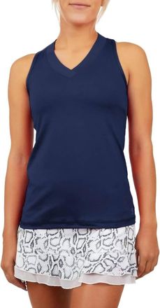 Sofibella Uv Racerback Tank In Navy