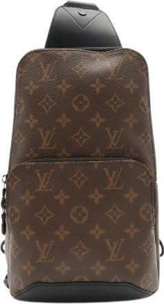 Louis Vuitton Pre-owned Avenue Monogram Macassar Schoudertas - unisex - Vintage Schoudertas - Bruin - ONE Size - Leer - Vintage