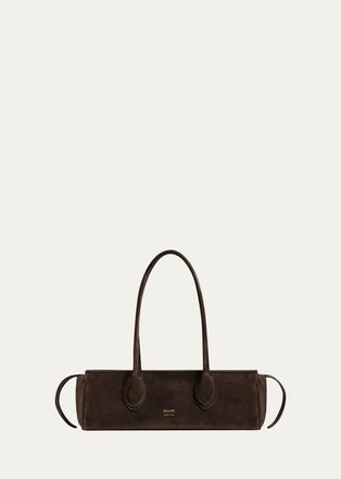 Khaite Donna Soft Suede E/W Shoulder Bag